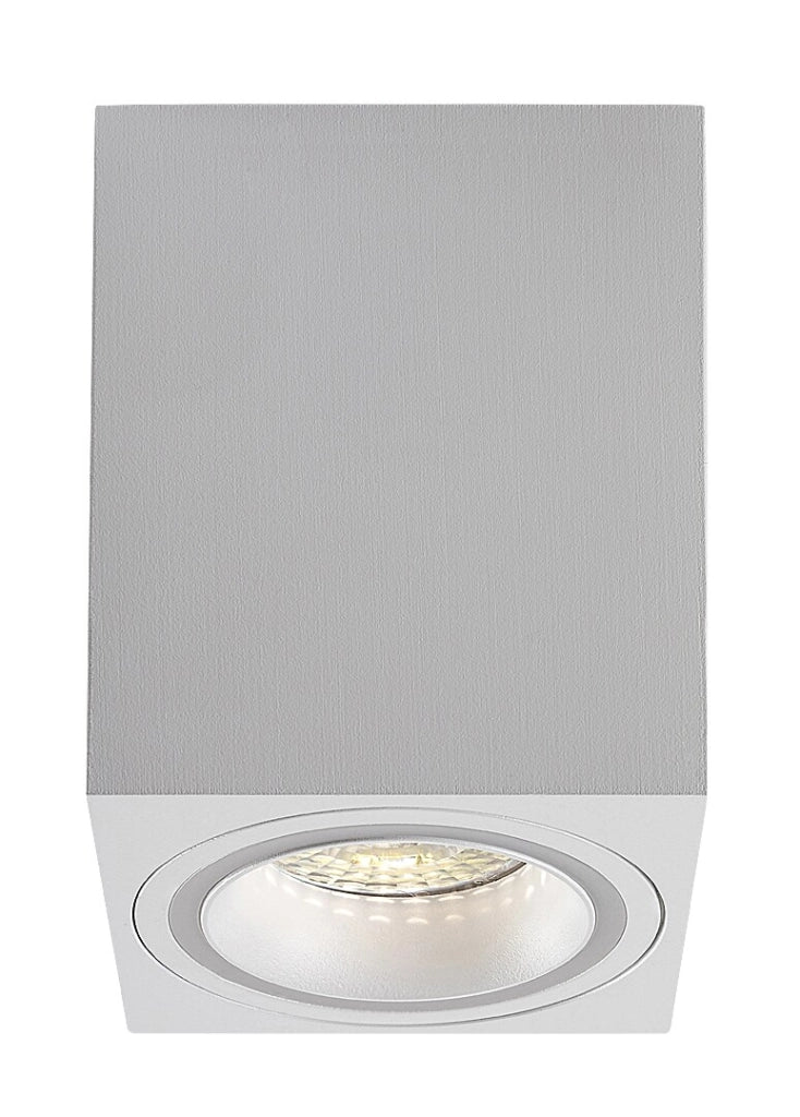 Spot soffitto moderno bianco quadrato GU10 25W Kobald