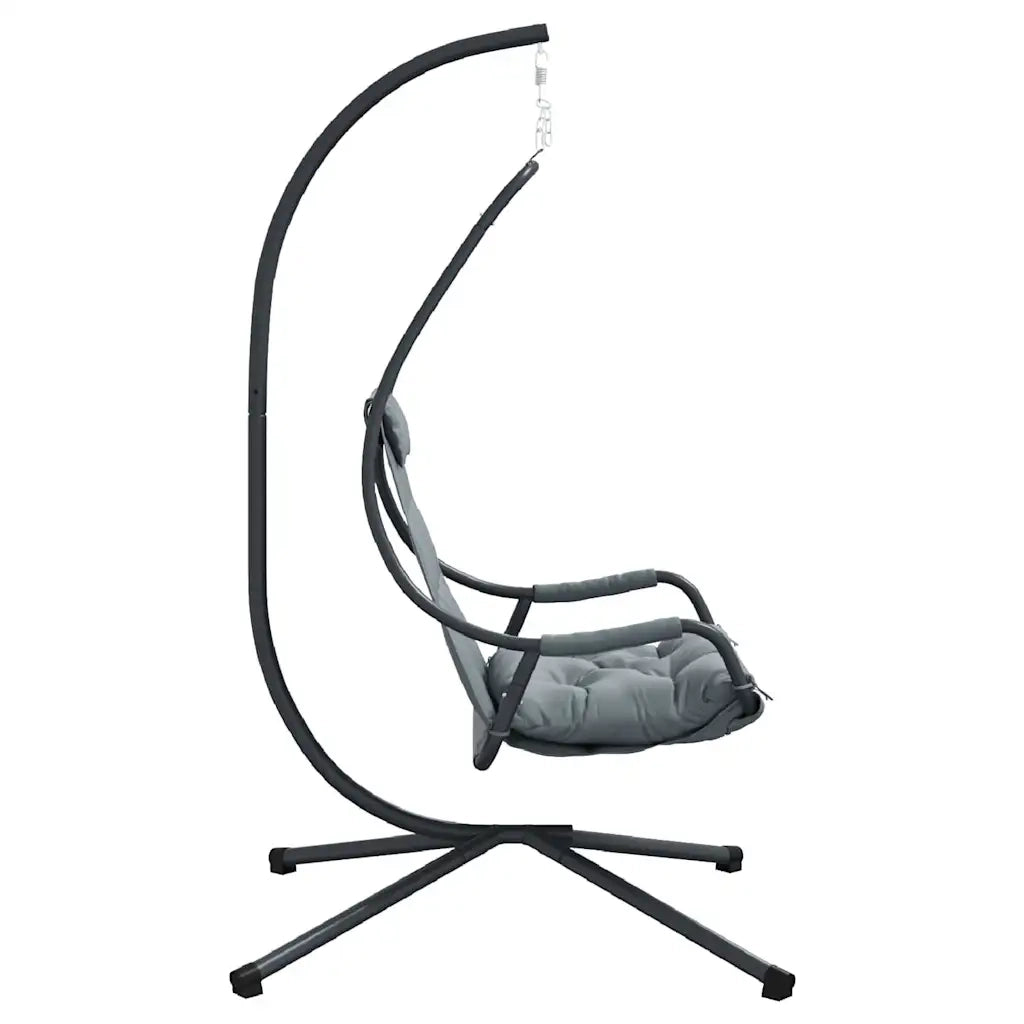 Sedia uovo sospesa Antracite 94 x 107 x 196,5 cm Acciaio 42003852