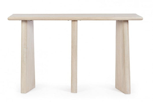 Consolle 130x40x75 cm Caffè White in Legno Naturale