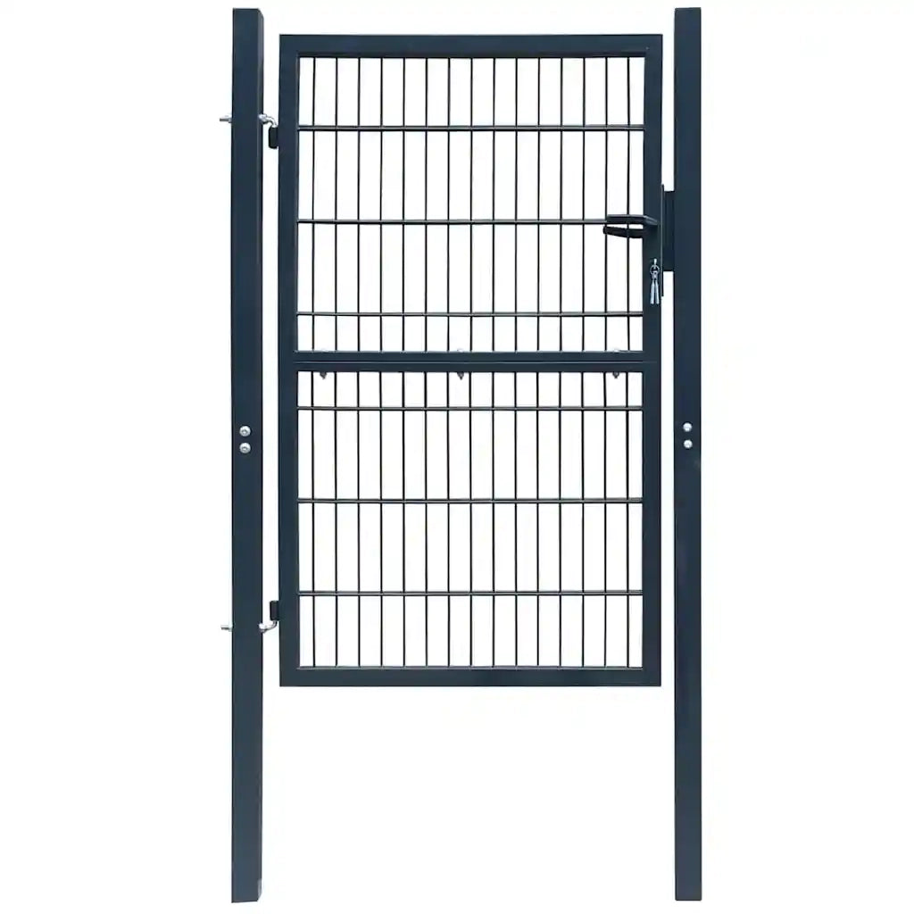 Cancello per Recinzione 2D (Singolo) Grigio Antracite 100x180cm 141745