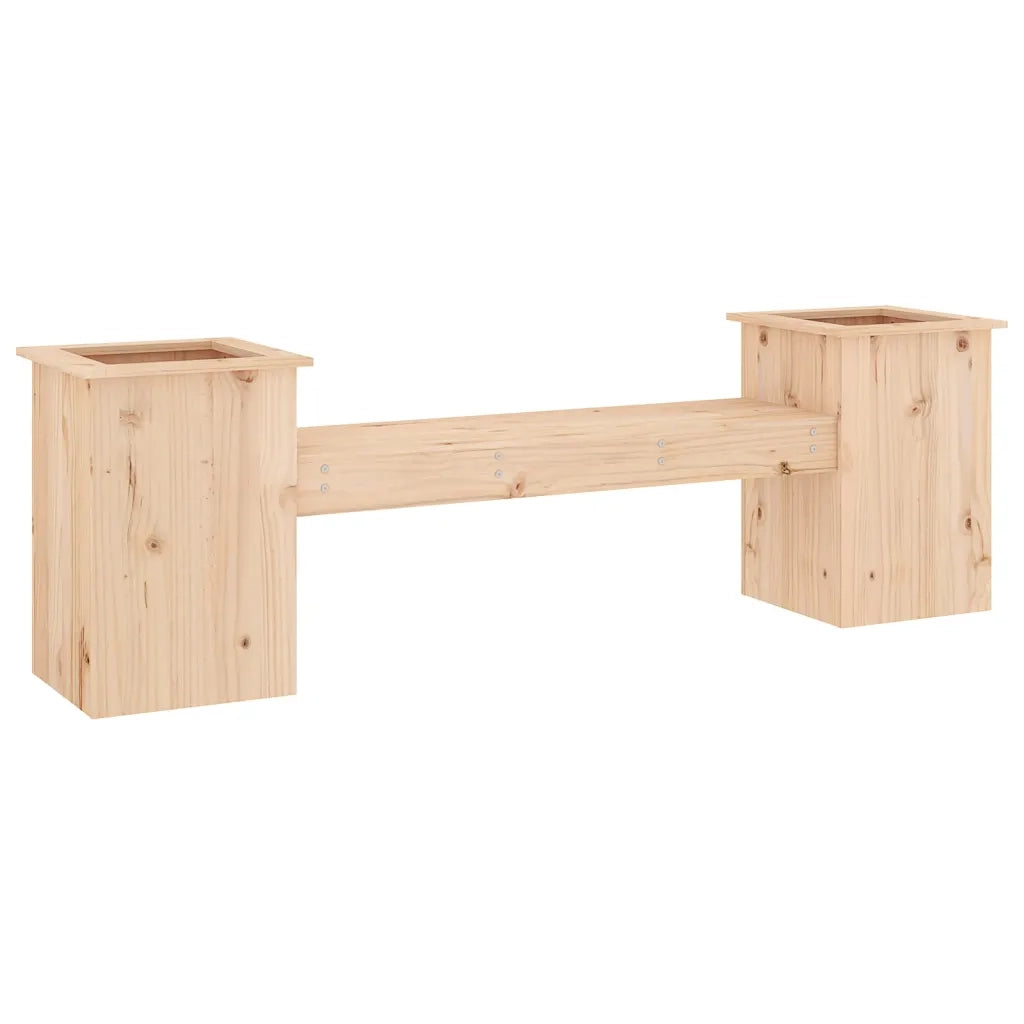 Panchina con Fioriera 184,5x39,5x56,5 cm Legno Massello di Pinocod mxl 128283