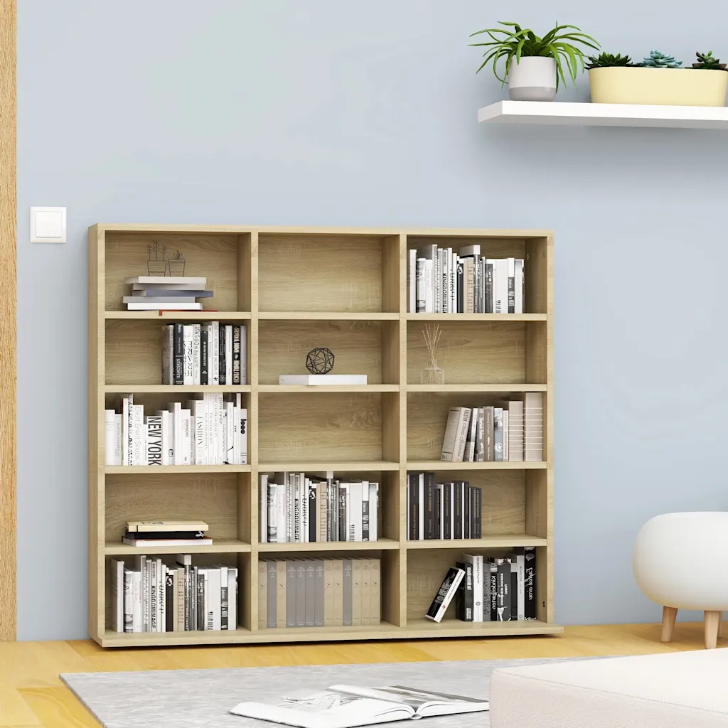 Armadietto CD Rovere Sonoma 100x23x89,5 cm in Legno Multistrato CFW4255372