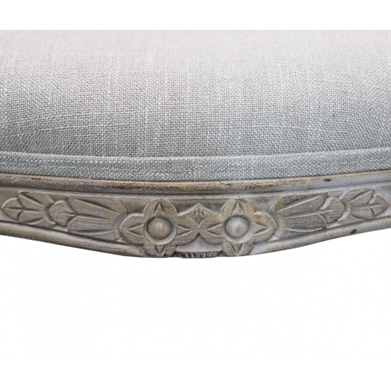 Set di 2 SEDIE ROMY IN TESSUTO GRIGIO