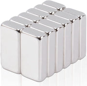 Magnetici forti da 12 pezzi, 20 x 10 x 3 mm piccoli magnetici forti magneti neodimio per bacheca magnetica, armadietto cucina, lavagna bianca rettangolare, magnefotografie, cartoline, ufficio