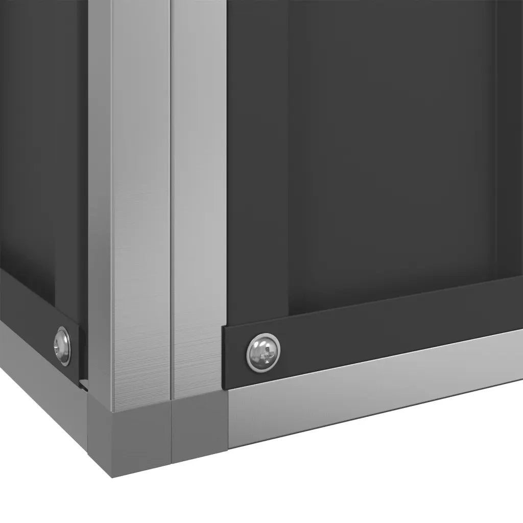 Voliera con Estensione Argento 290x303x216 cm Acciaio