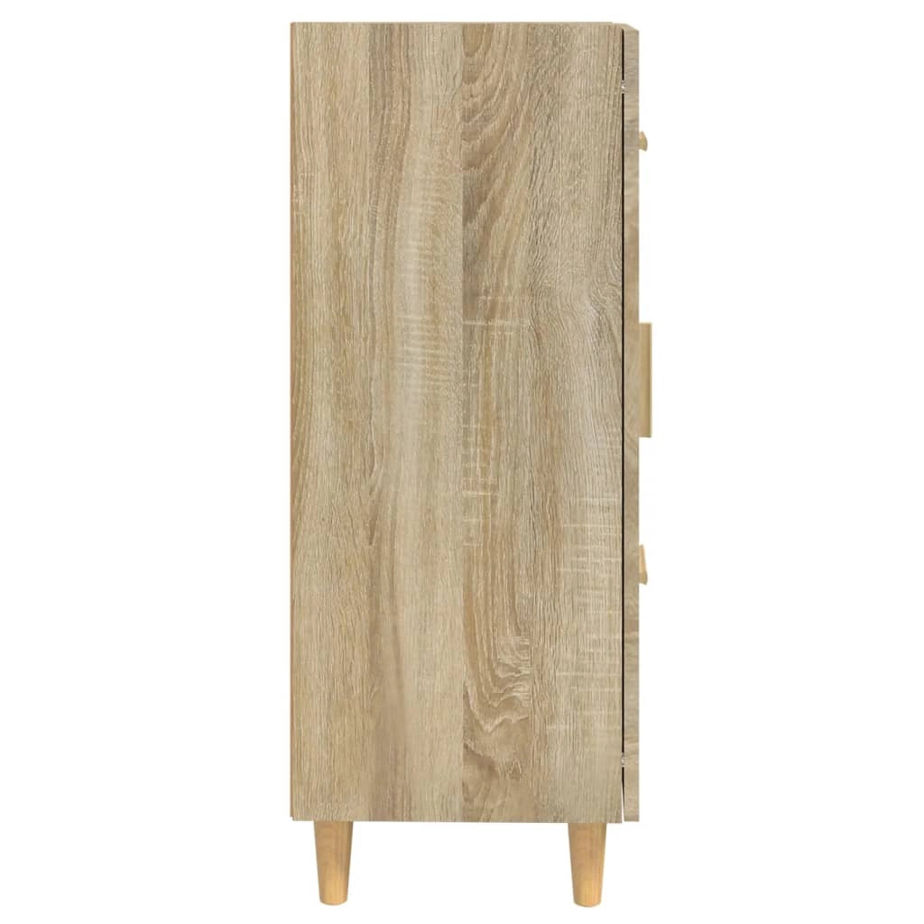 Buffet credenza cassettiera armadio mobile contenitore organizer cucina soggiorno rovere Sonoma 69,5 x 34 x 90 cm legno ingegnerizzato marrone 02_0031647