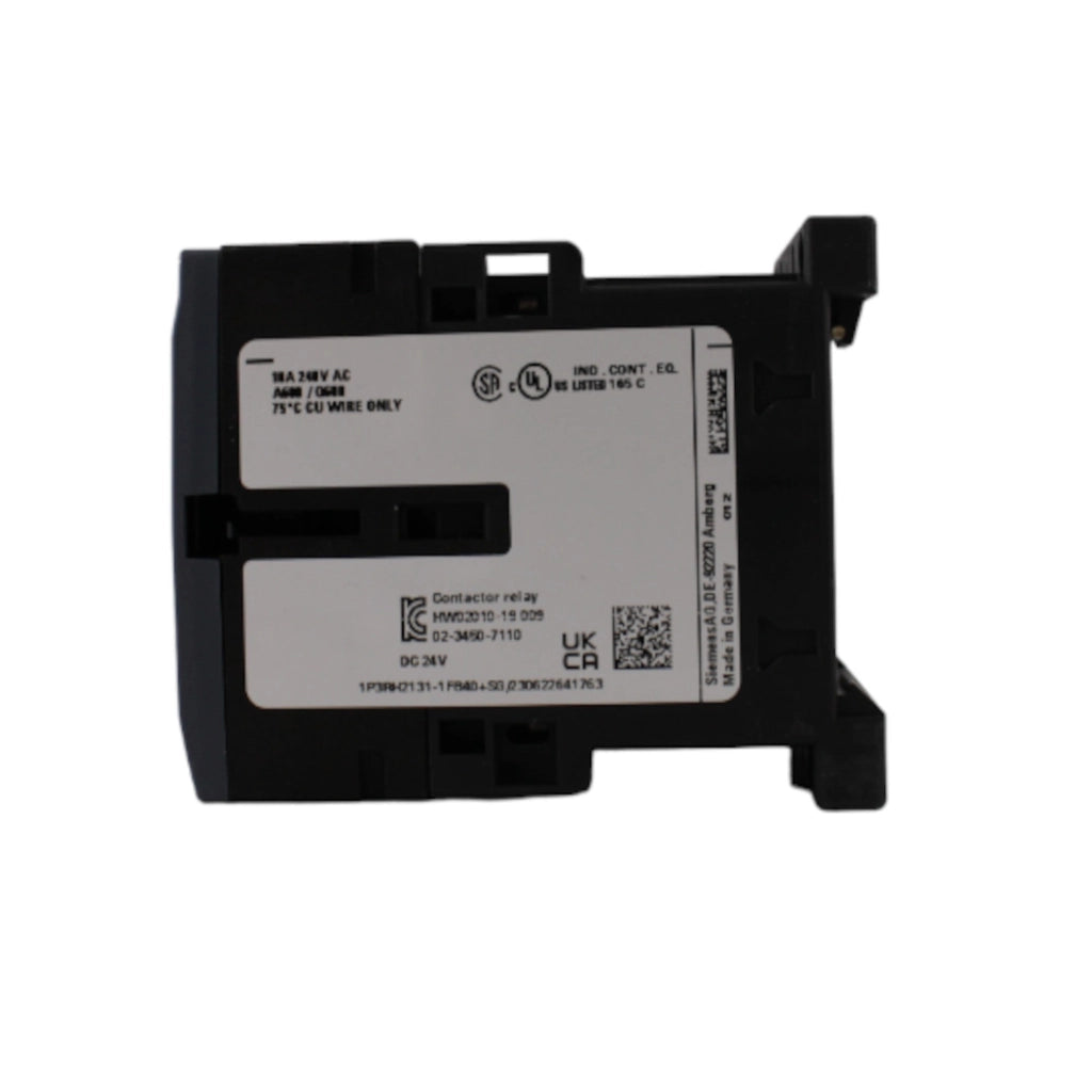 Contattore ausiliario 6A 3NO+1NC 24VDC con diodo Siemens