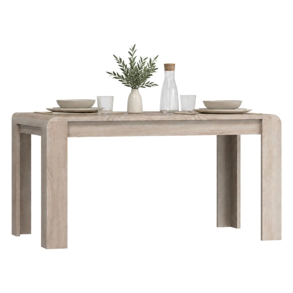 Kasano, Tavolo Allungabile 8 Posti, 115x80x76h cm Marrone Rovere