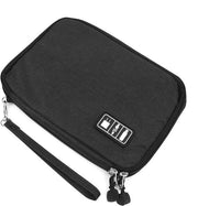 Organizzatore di Cavi - Doppio Strato - Nero - Adatto per Cuffie - Dimensioni 32 x 22,9 cm