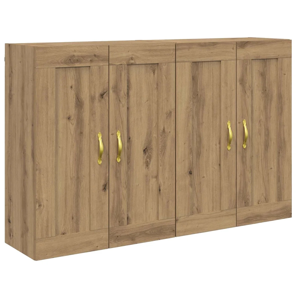 Mobile a muro 2 pcs Rovere artigianale 69,5 x 34 x 90 cm