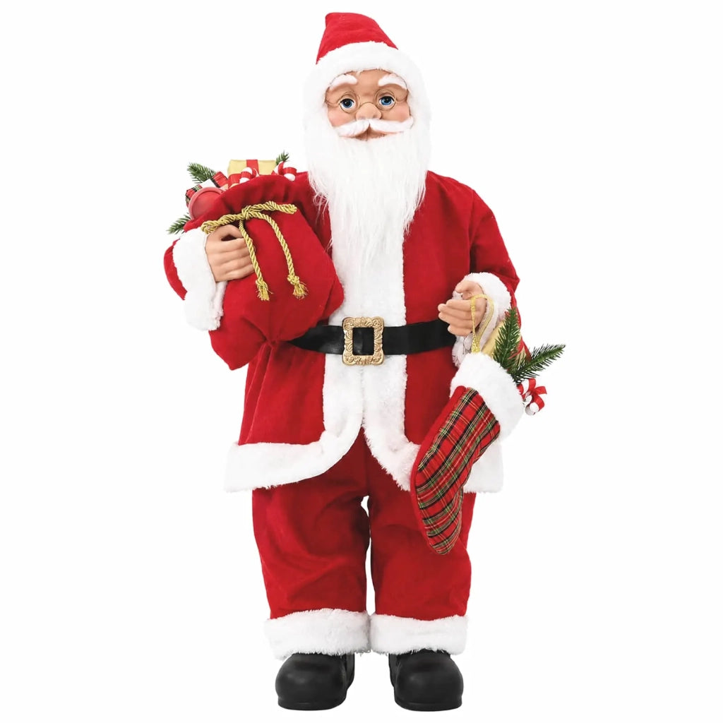 Statuetta di Babbo Natale Rosso 62 cm Poliestere 42050762
