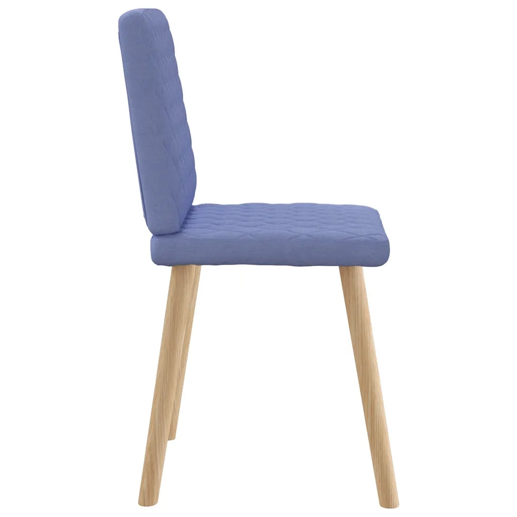 Sedie da Pranzo 4 pz Blu Jeans in Tessuto 3315231