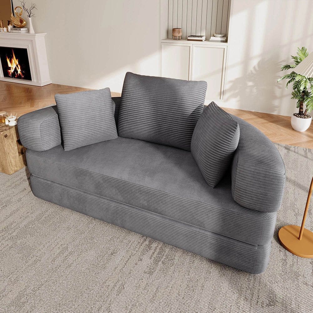 Canap¨¦ letto multifunzionale - Xylo - 173x176 cm - Velours c?t¨¦l¨¦