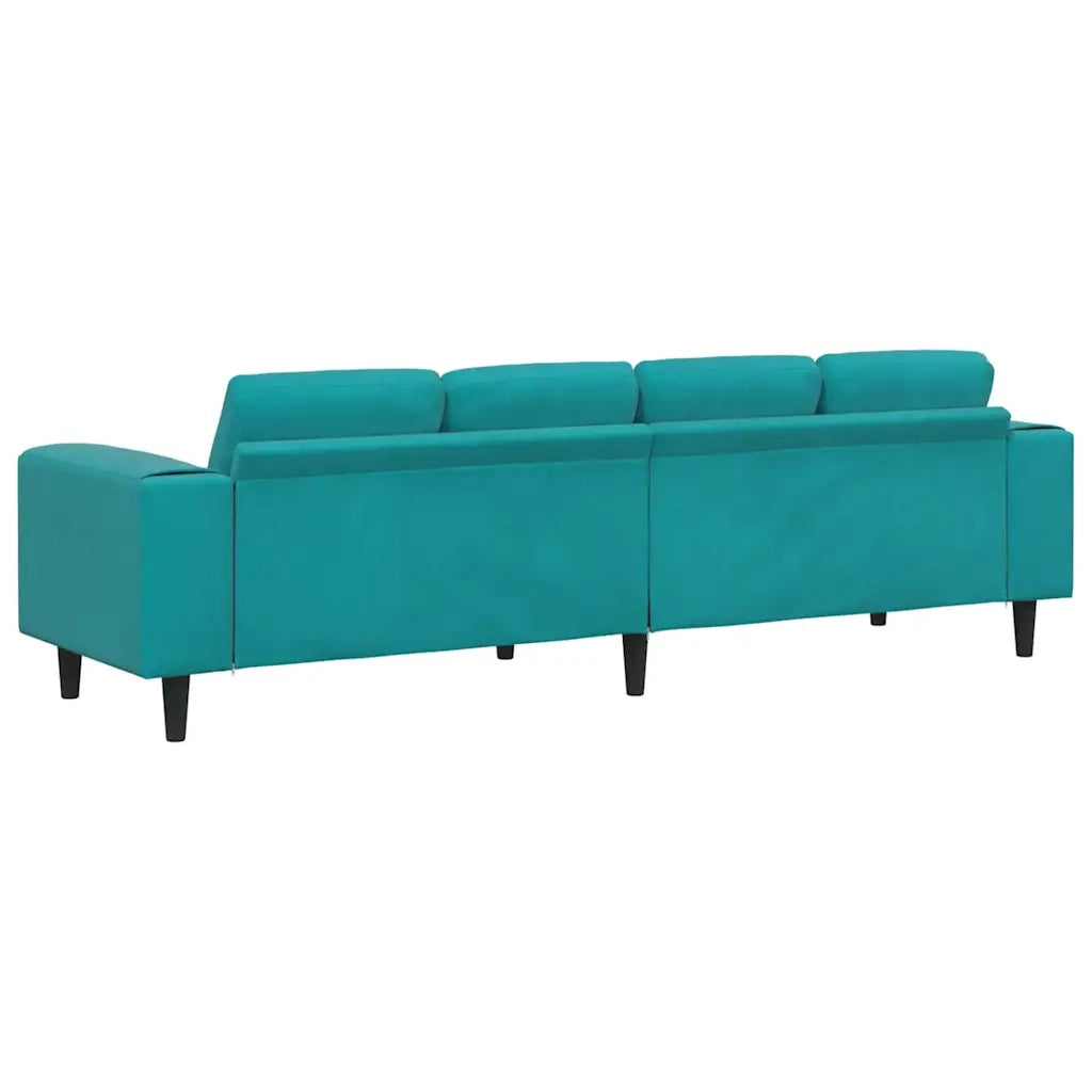 Divano per Soggiorno Turchese 250 x 188 x 76 cm 3335099