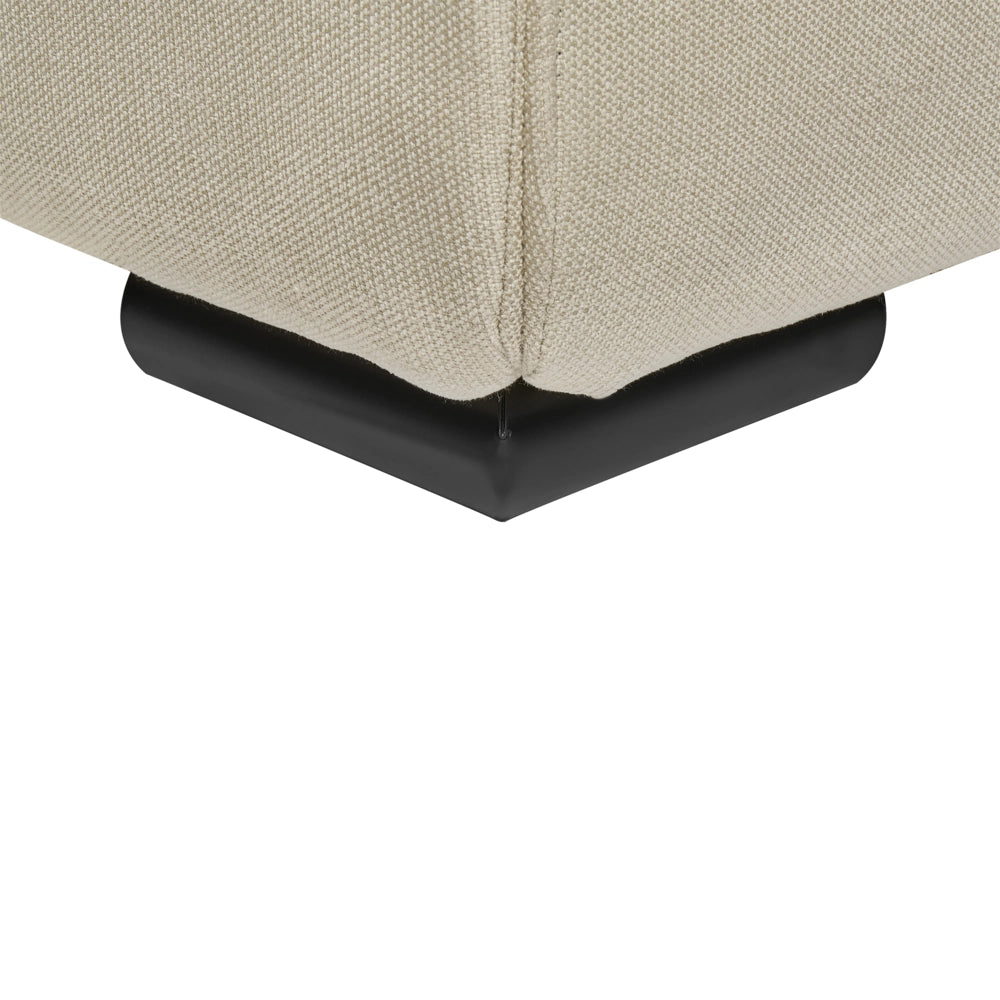 Letto a doghe in tessuto poliestere beige imbottito 180 x 200 cm Design classico tradizionale