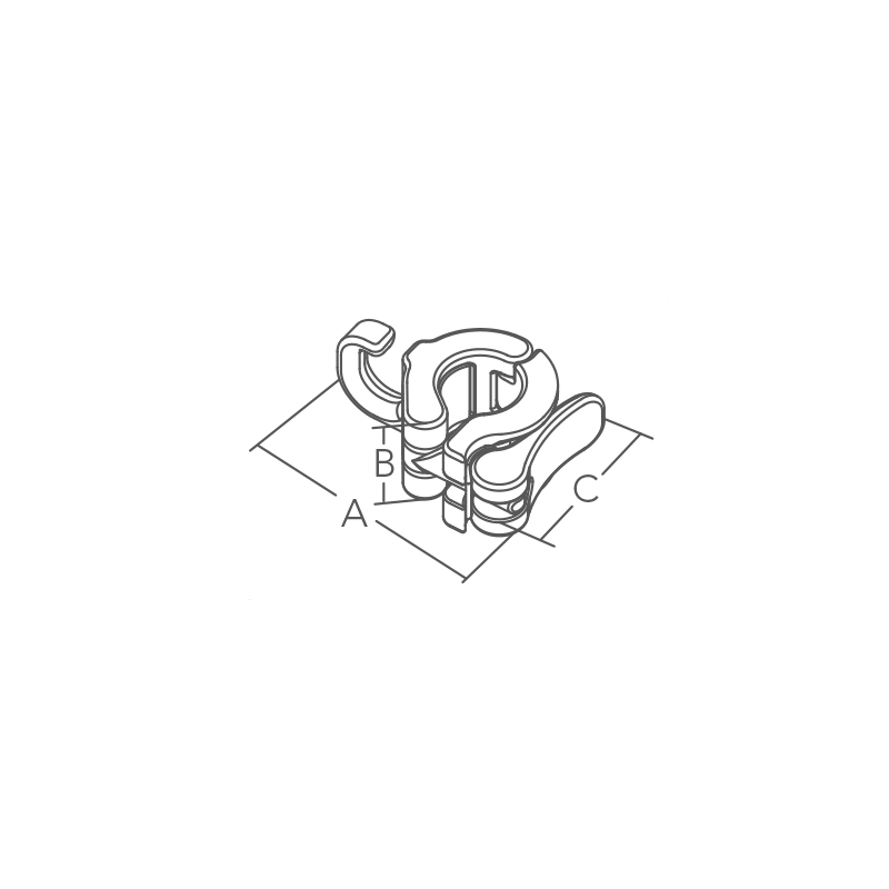 REGOLATORE ALTEZZA TENDALINO QUICK RELEASE HOOK