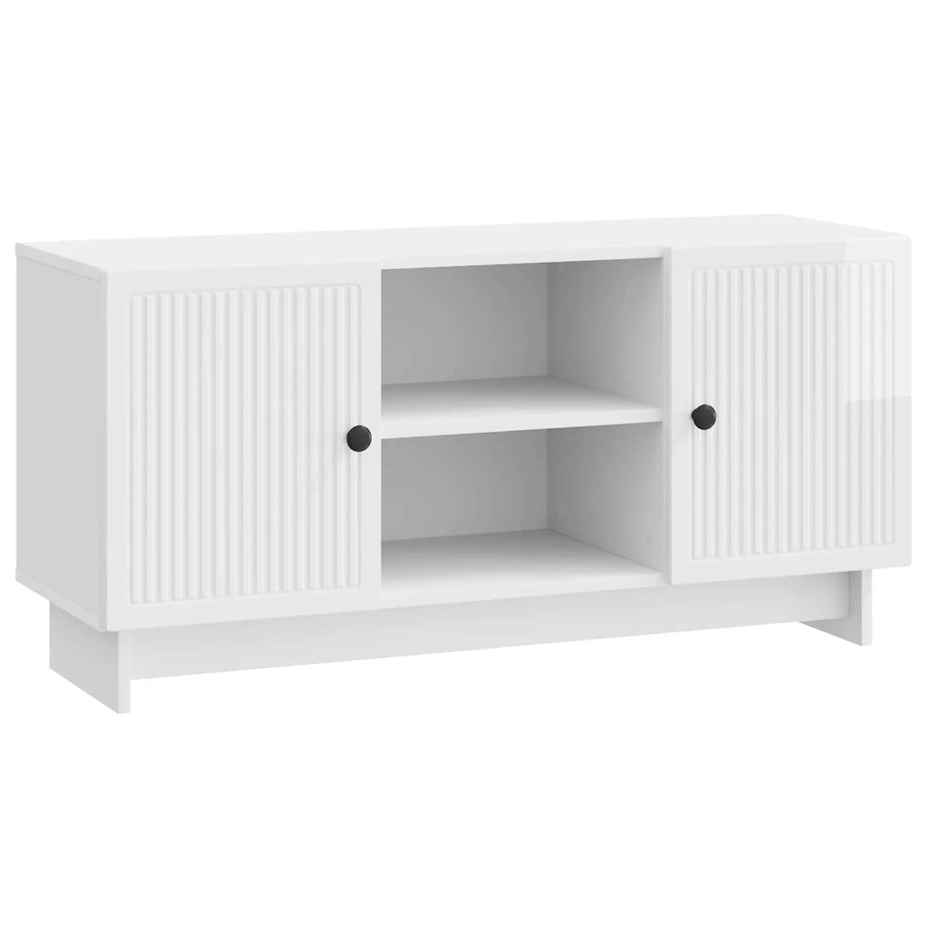 Mobile TV 102 x 34,5 x 50 cm Bianco Lucido Legno ingegnerizzato 894009