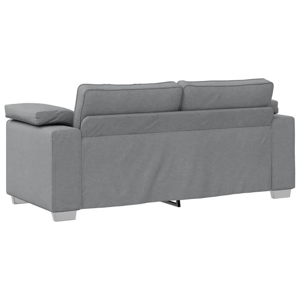 Divano a due posti Grigio chiaro 180 cm Tessuto 4105227