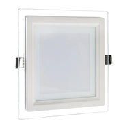 Trade Shop - Pannello Led Slim Quadrato Incasso Cornice Vetro 12w Cct 3000k 4000k 6500k P125e-q3c -
