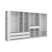 Armadio Elmo Bianco 50 x 200 cm Set di 5 Vicco
