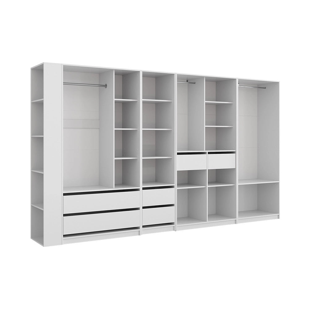 Armadio Elmo Bianco 50 x 200 cm Set di 5 Vicco