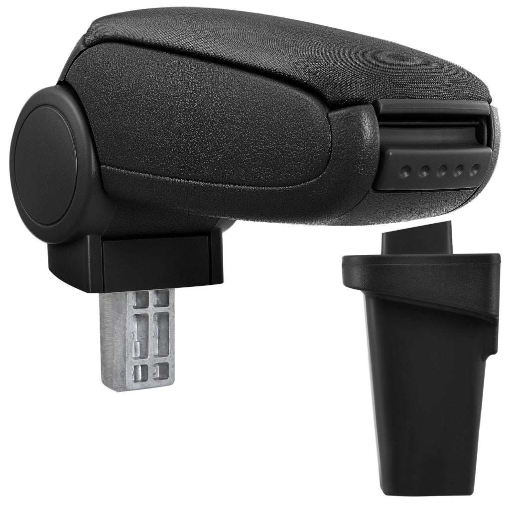 Bracciolo centrale per Ford Focus terza generazione con scomparto imbottito in tessuto nero 03_0000463