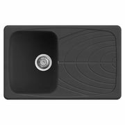 Lavello Elleci Incasso 1 vasca 79x50 Master 300 Granitek Nero LGM30040