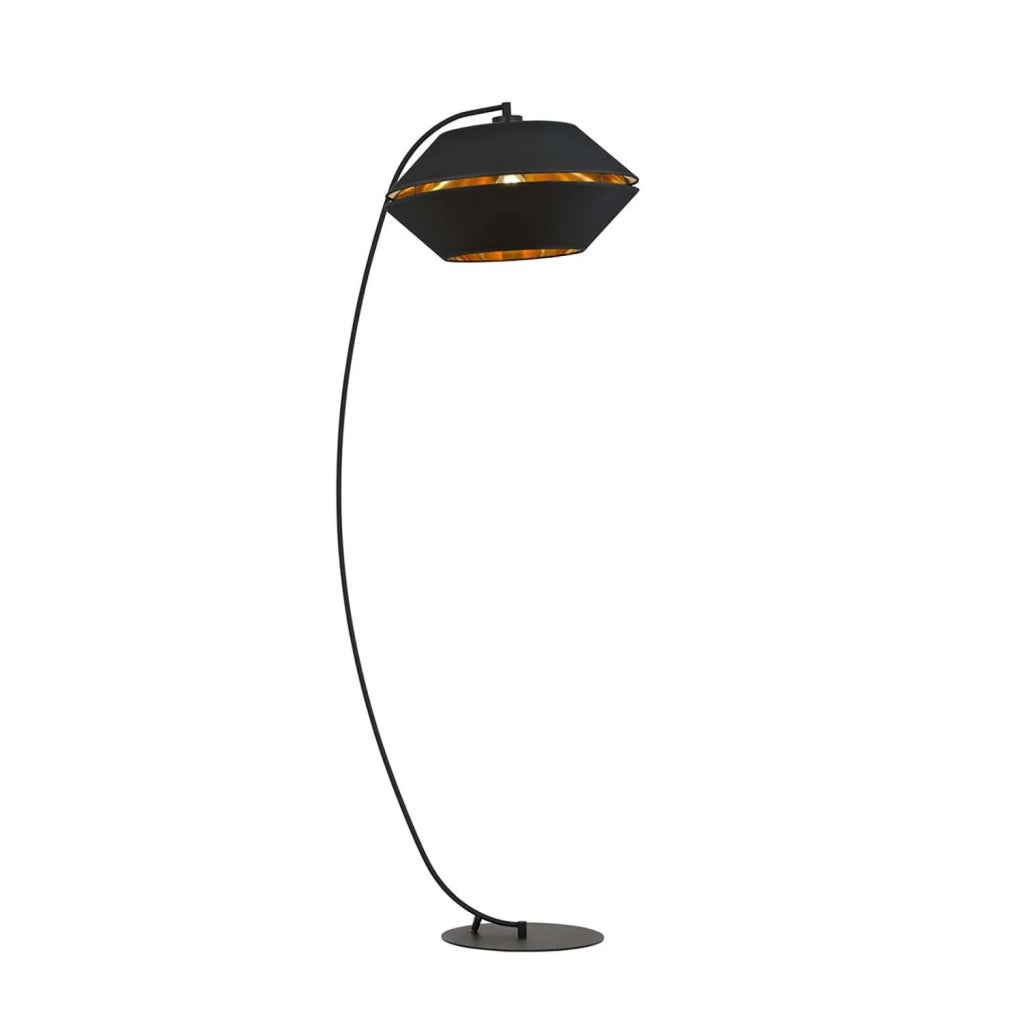 Piantana Moderno Bellerofonte Acciaio Nero 1 Luce E27 Ip20
