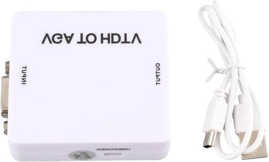 Adattatore VGA a HDMI con supporto 1080P per PC, laptop, DVD e proiettori HDTV