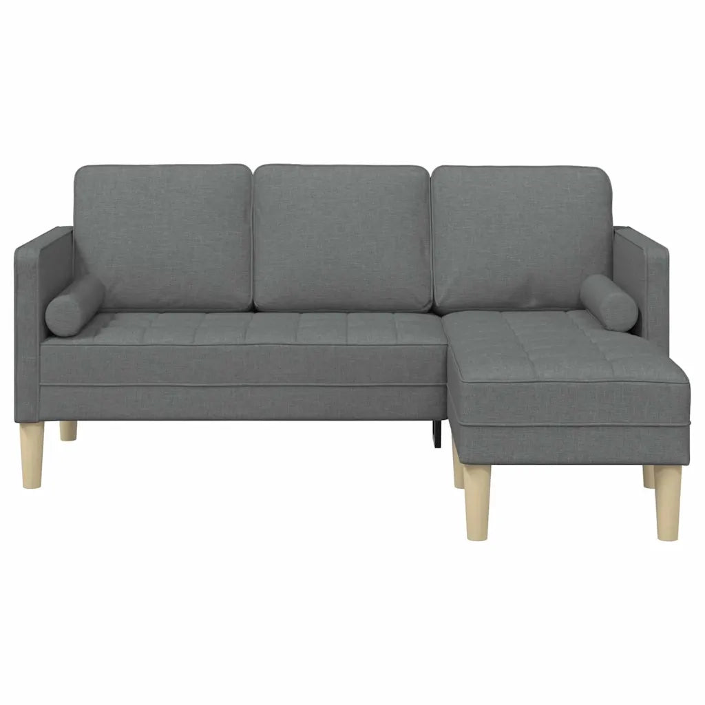 Set di divani con cuscino Grigio scuro Poliestere 42001914