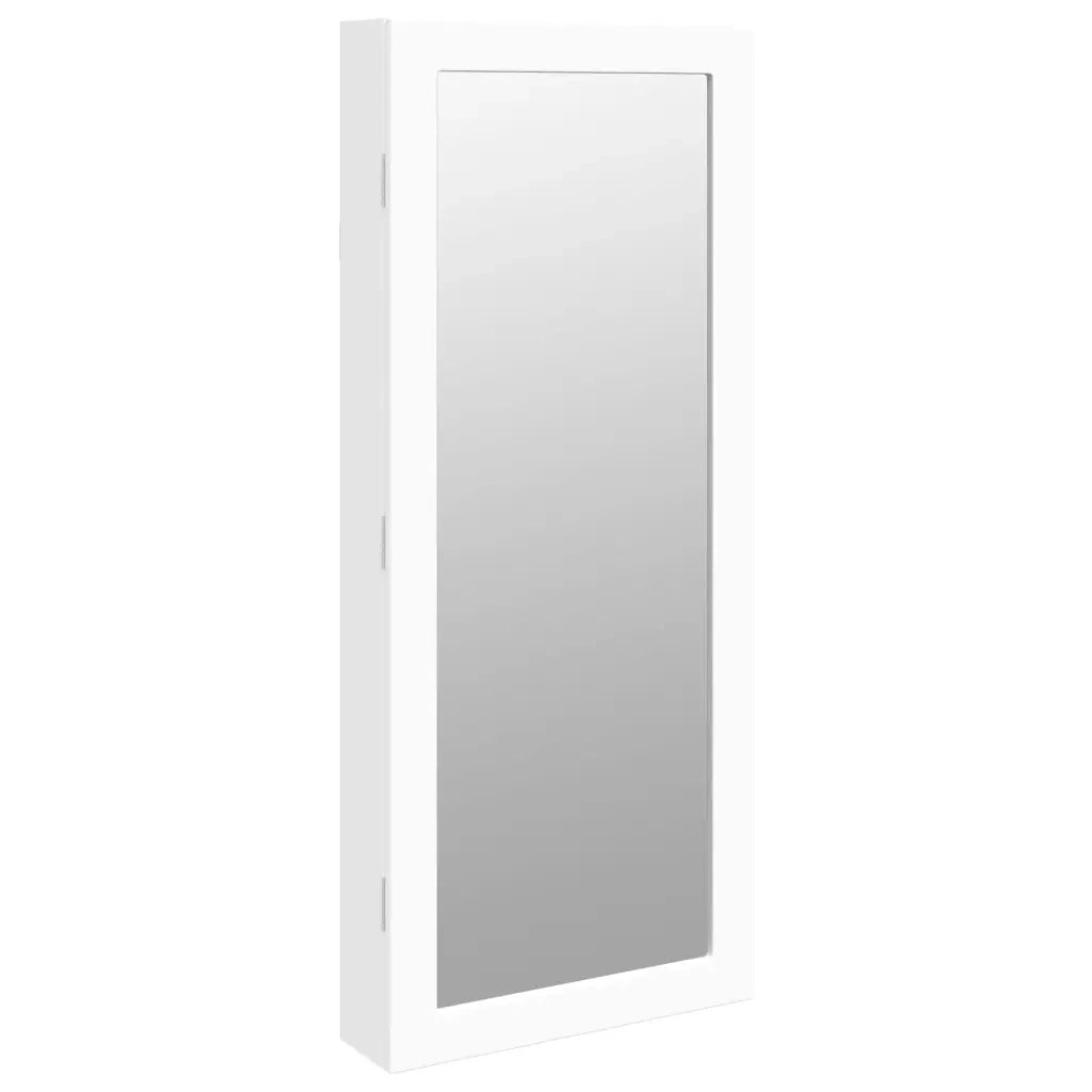 Armadio Portagioie a Specchio con Luci LED a Parete Bianco CFW6276362