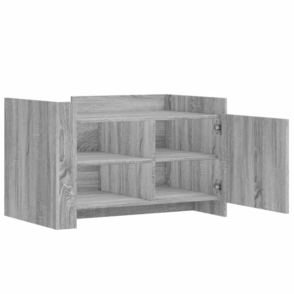 Tavolino Salotto-Tavolino da soggiorno-Tavolo Grigio Sonoma 80x50x50 cm Legno Multistrato 720793