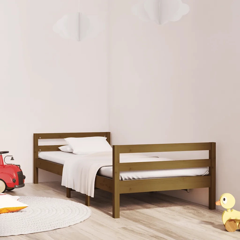 Giroletto-Struttura Letto Ambra 75x190 cm in Legno Massello di Pino