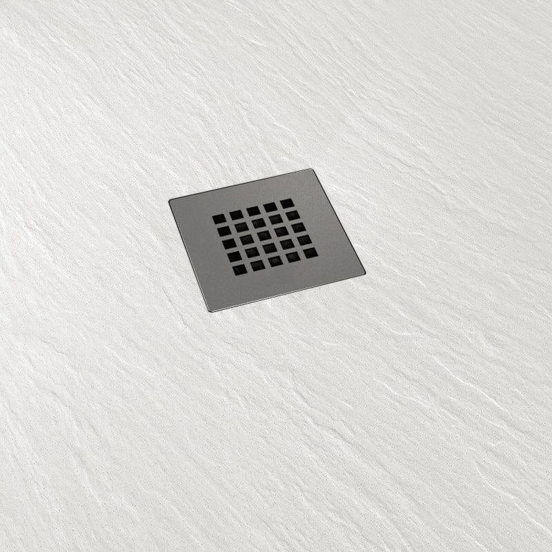 Piatto Doccia in Pietra 100x200 cm Pedrinelli Ardesia Stone Side Bianco