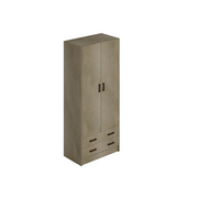 Armadio due ante e cassetti 91x52x210h colore argilla ARM290C