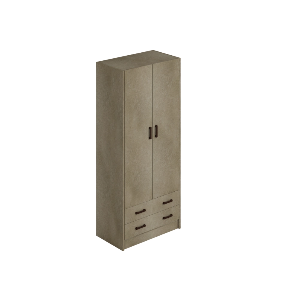 Armadio due ante e cassetti 91x52x210h colore argilla ARM290C