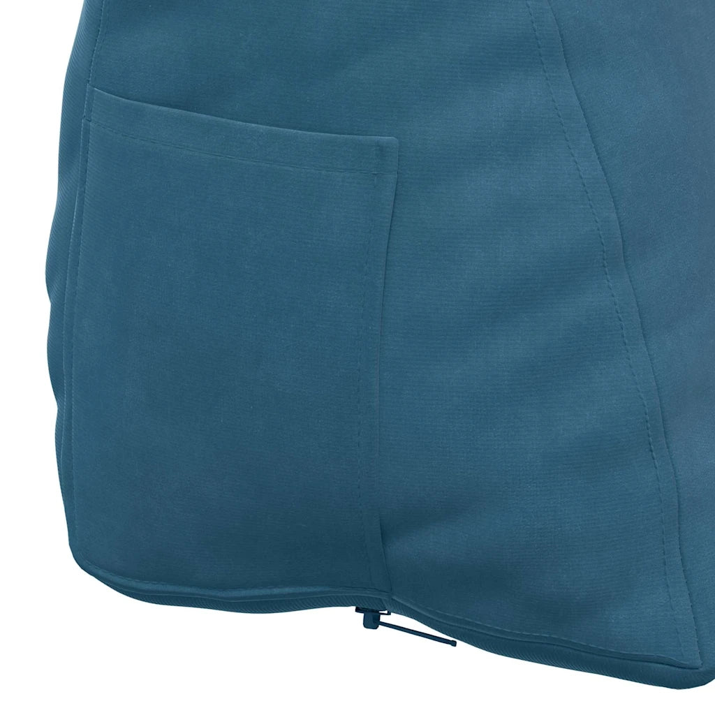 Cuscino per Schiena Blu 60 x 20 x 50 cm Tessuto in Cords