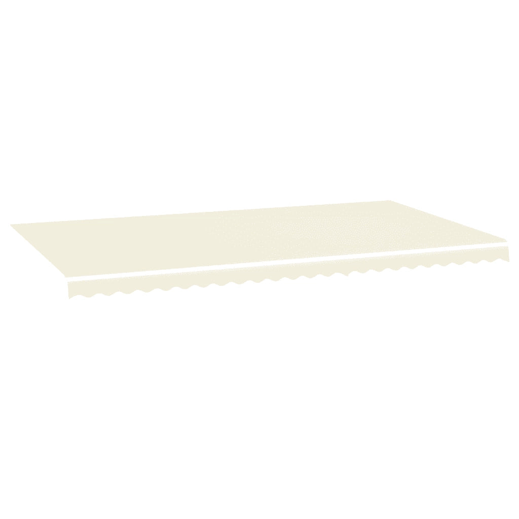 Tessuto di Ricambio per Tenda da Sole Crema 600x350 cm Poliestere 311934