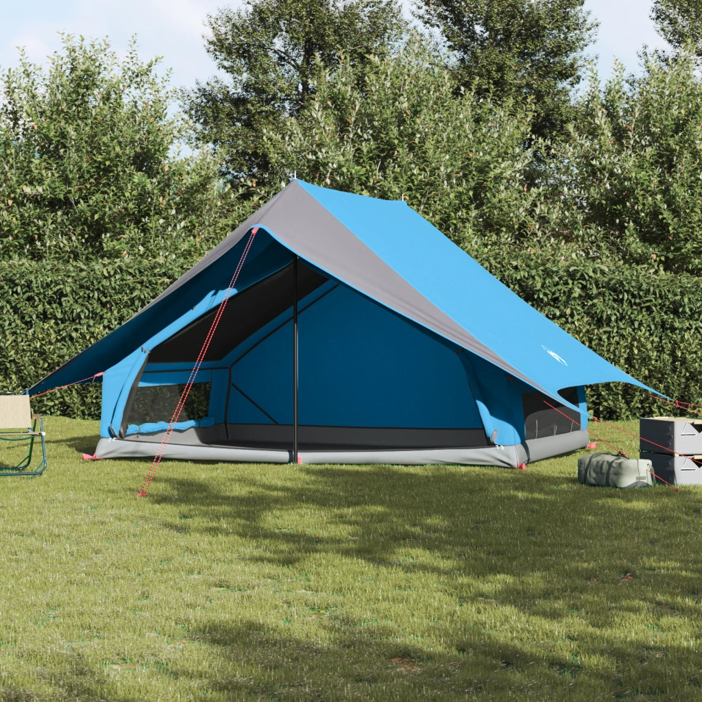 Tenda Familiare A-Frame 7 Persone Blu Impermeabile