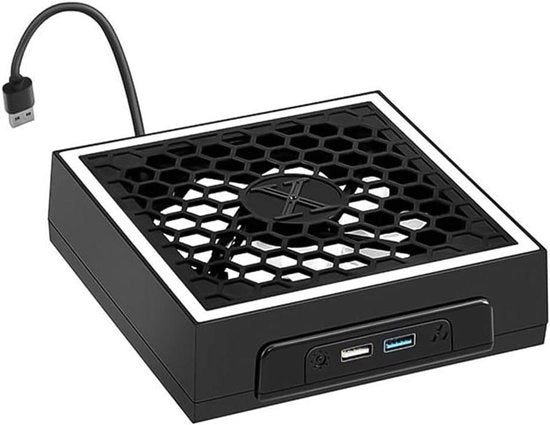 Ventilatore di raffreddamento verde con illuminazione RGB per console Xbox Series X