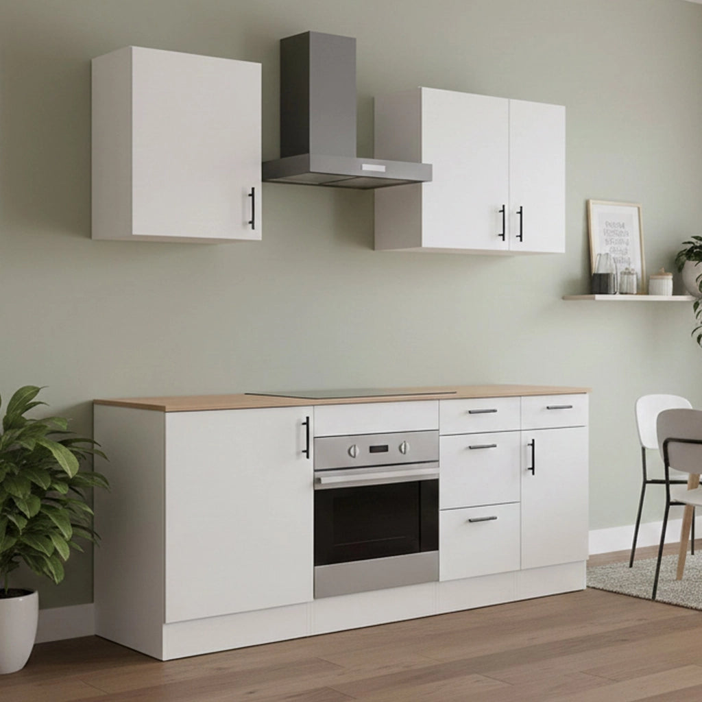 Cucinino Moriantha, Cucina 4 Cassetti, Elettrodomestici non inclusi, Bianco