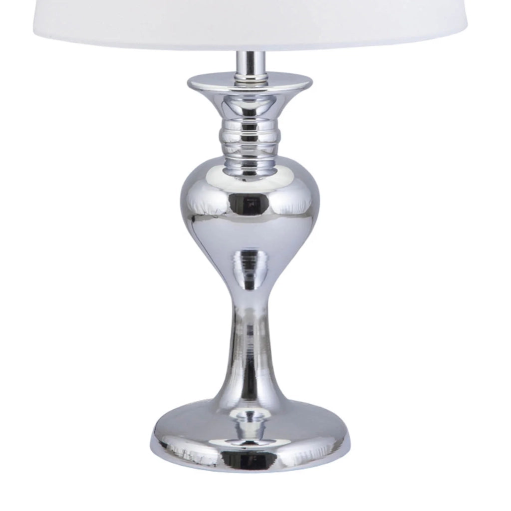 LÚZETE - LAMPADA DA TAVOLO CROMO E27 CONSTANZA