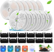 Filtro per fontana per gatti adatta per fontane per gatti da 67oz/2L con luce LED e sistema di filtraggio a triplo stadio