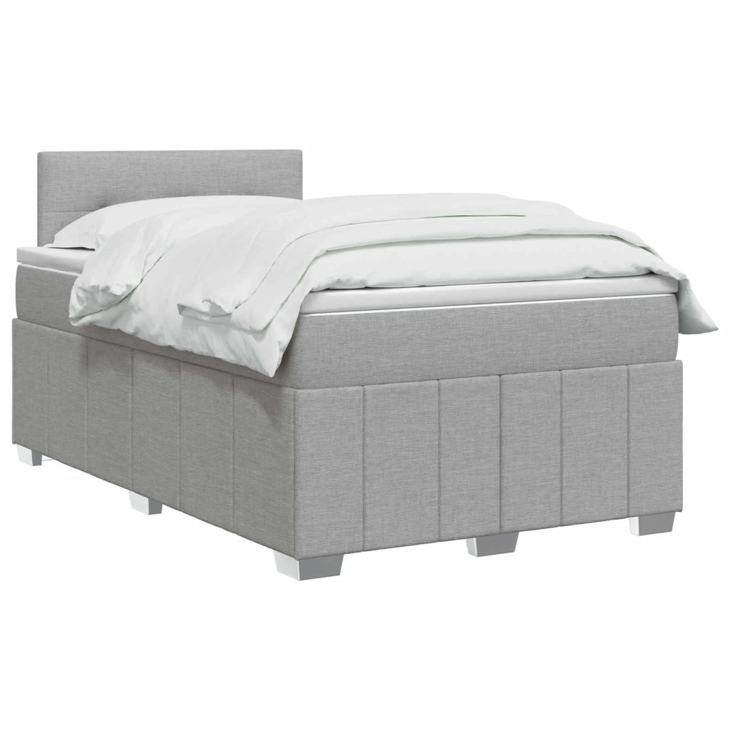Letto box spring con materasso Grigio Chiaro 120 x 200 cm 3452649