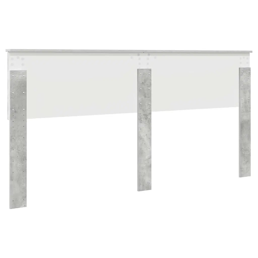 Testiera-Testata-Testiera Decorativa Grigio cemento 200 cm Legno multistrato 851079