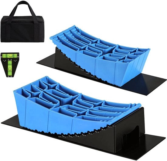 Blocchi di supporto 2 pezzi 32 x 15,2 x 11cm HDPE, quadrati