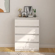 Credenza Bianca 60x36x84 cm in Legno Massello di Pino 808104