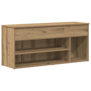 Scarpiera | Mobile per scarpe Rovere Artigianale 102x30,5x45 cm Legno Multistrato