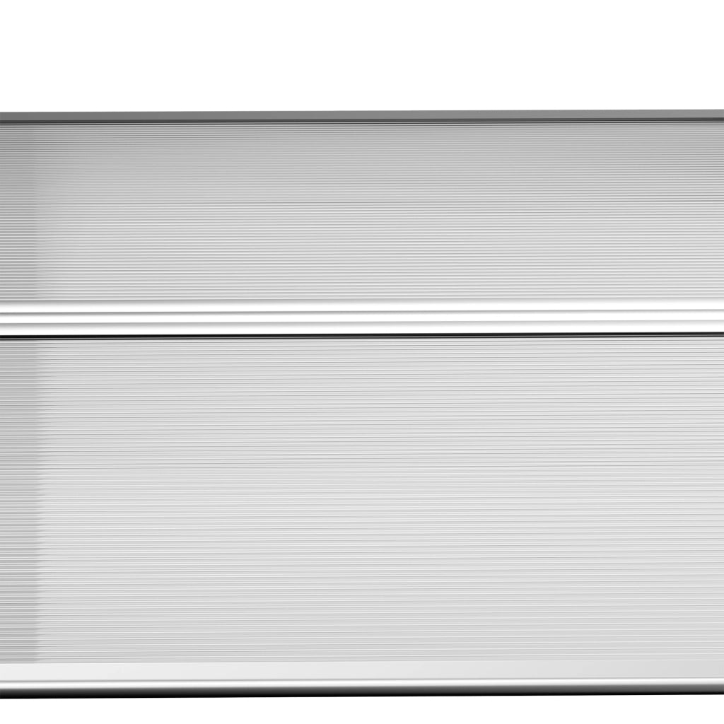 Pensilina da esterno 90 x 295 cm con protezione UV, copertura in policarbonato e struttura in alluminio