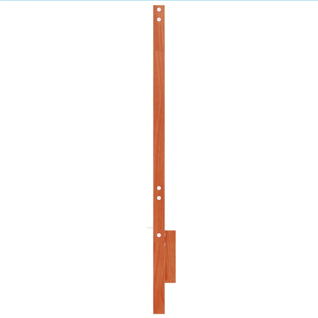 Testiera | Testata Marrone Cera 135 cm in Legno Massello di Pino